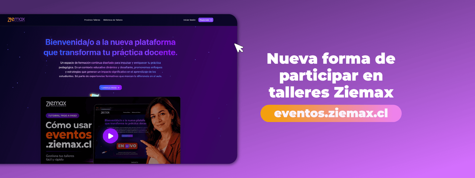Nueva forma de participar en talleres Ziemax